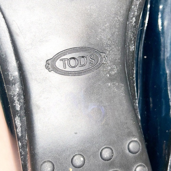 TOD’S The Navy Patent Leather Timeless Driving Loafer Italian Made SZ: 9 - Picture 12 of 16